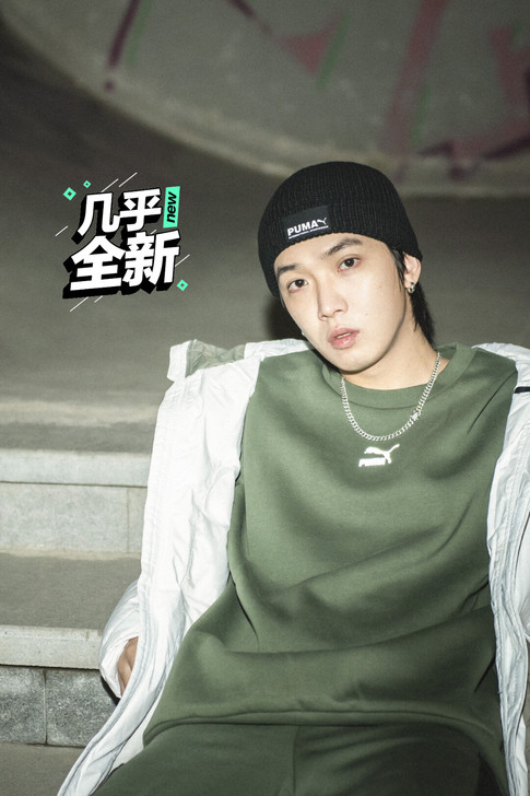 puma 彪马 杨洋 tt 同款 军绿色卫...