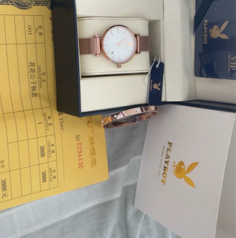 2021新款手表女士花花公子正品牌简约轻奢...