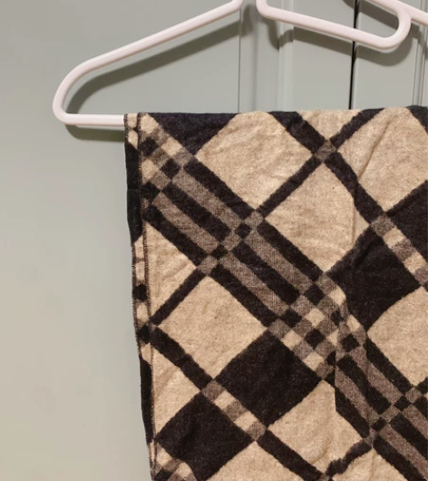 专柜正品天然木浆围巾超柔软保暖好格子围巾2...