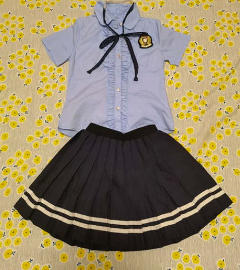 班服夏季毕业服礼服装短袖白衬衫套装中小学生...