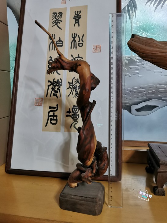 崖柏，双色料，笔挂，毛笔架