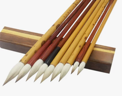 草帽崔 毛笔七狼三羊兼毫颜楷欧楷隶书初学套装