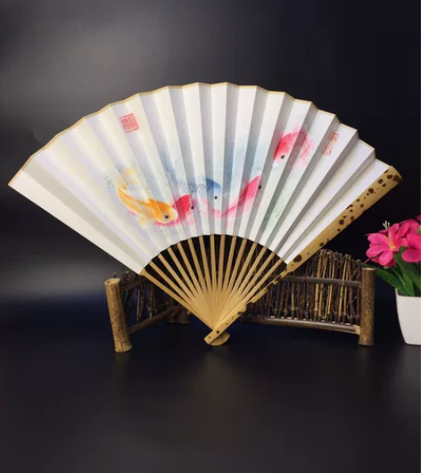知微堂湘妃竹折扇，苏工纯手工制作，尺寸1尺...