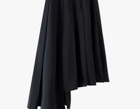 小野智恩不规则半身裙，适合秋冬，西装面料的...