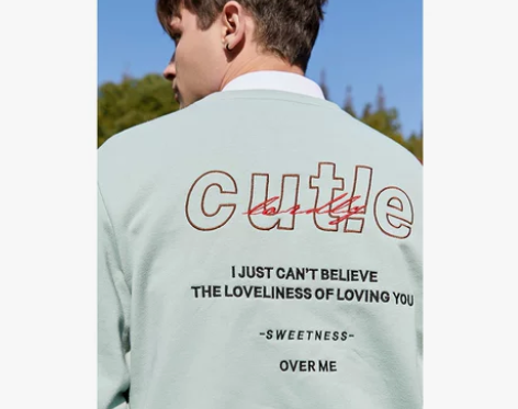 伯爵卓尔刺绣卫衣男圆领 19春装新品英伦潮...