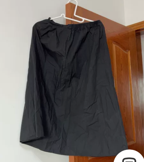 黑色半身裙 万达G.m店 薄款 文艺半身裙...