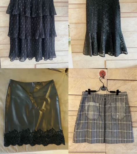 全新真皮包臀裙，蕾丝花边鱼尾裙，蛋糕裙等 ...