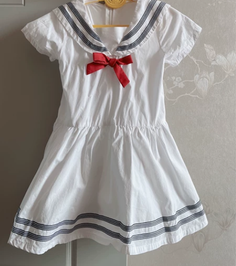 明显穿着痕迹 学院风棉布裙110码裙长60...