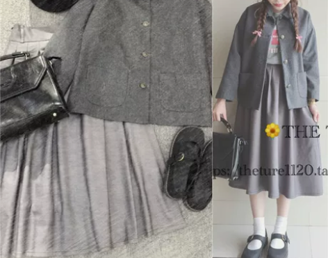 【THE TURE】定制品 日系复古学院风...
