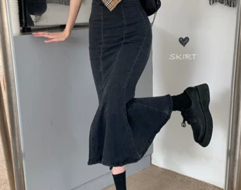 PPHOME鱼尾傣妹~夏季小众时髦复古修身...