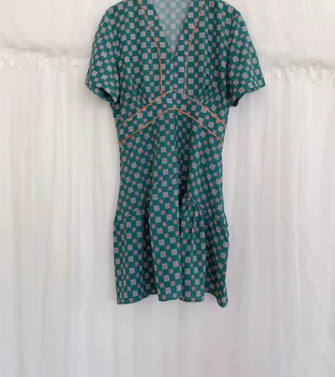 全新潮牌sandro卓雅同款度假田园风印花...