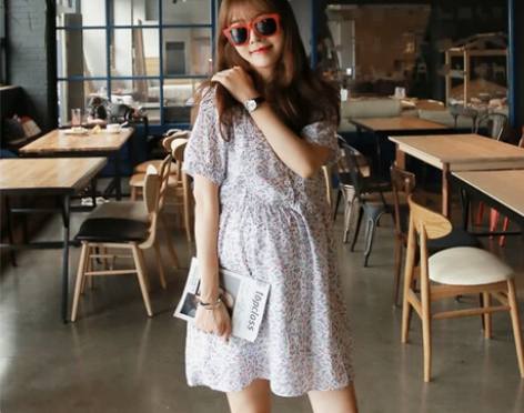 2015夏季韩国孕妇装正品代购时尚田园风碎...