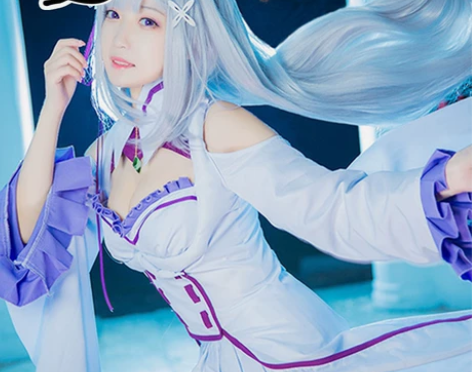 漫路人艾米莉亚cos服 包含上衣,裙子,假...