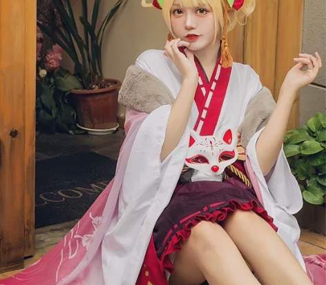 随缘出     初兽猫渡我和服 衣服+假发...