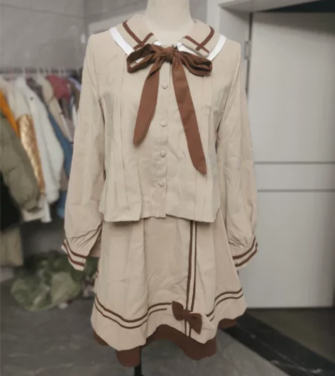 春秋学院风套装软萌可爱风 压箱底压了好久的...