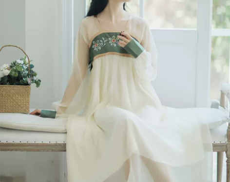 原创正品齐胸汉服襦裙改良版连衣裙秋装中国风...