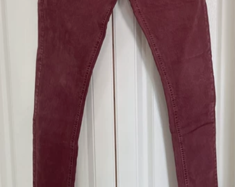 酒红色男士休闲裤 30码 8新以上 全场2...