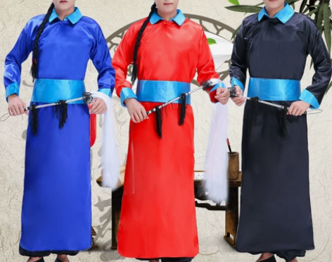 万圣节成人古装清朝太监服舞会大臣官服僵尸服...