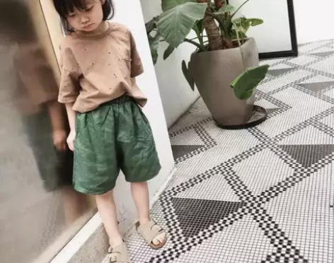 ?夏装韩国童装儿童舒适透气宽松棉麻裤 没有...