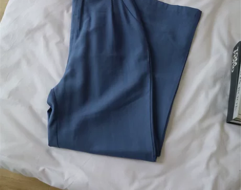 2021春季新品亚麻阔腿裤女薄款休闲宽松棉...