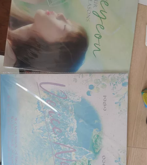 泰妍抽吧定制彩胶唱片金泰妍正规三专辑 四季...