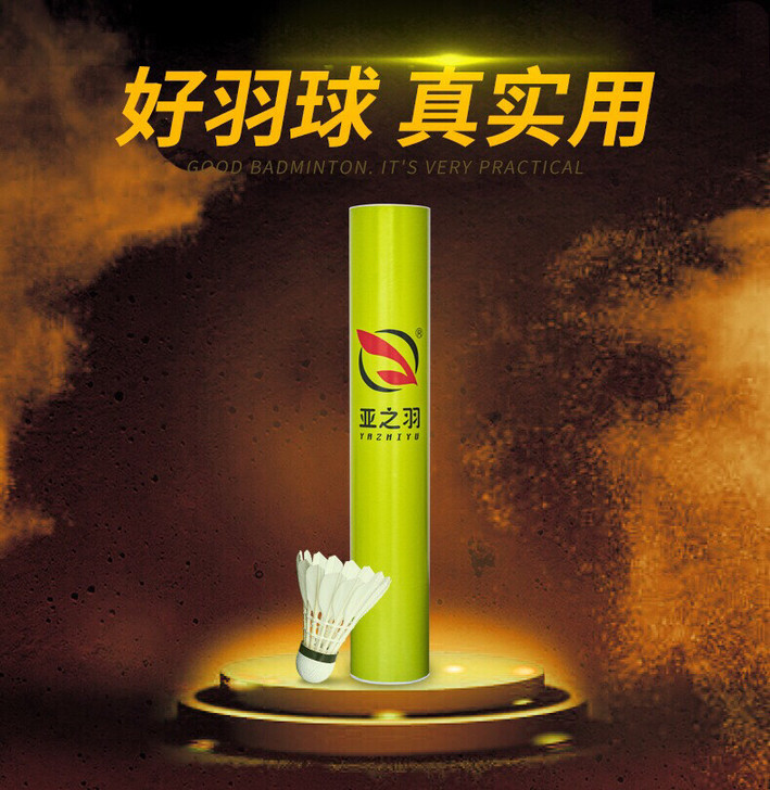 亚之羽羽毛球多规格12只装耐打正品专业比赛...