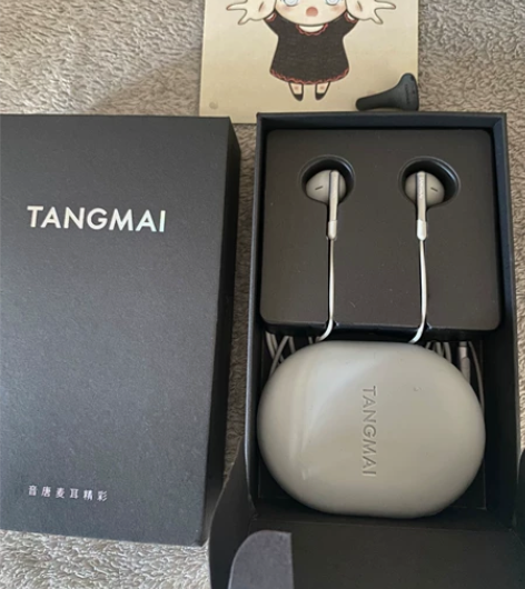 全新 唐麦T5耳机有线耳机半入耳式耳机高音...