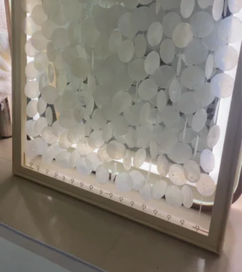纯手工制作贝壳画 60×60长宽比例 手...