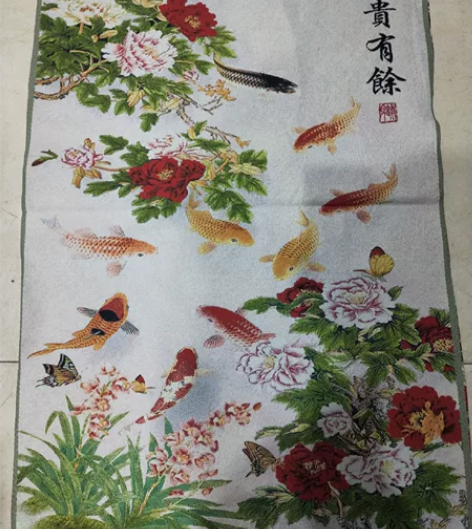 赔钱急出，高价买的唐卡（富贵有余）刺绣织锦...