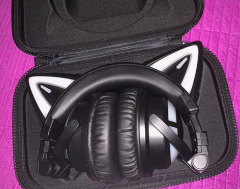 Xd出妖舞猫耳耳机3s精灵黑 98新 没用...