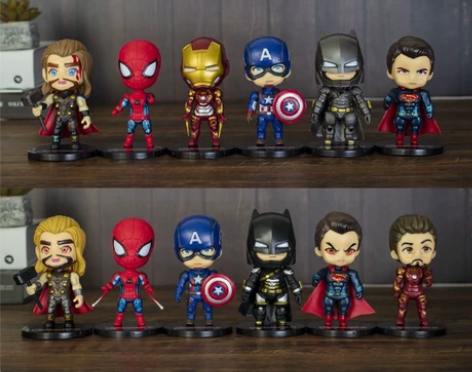 【9.9元包邮】复仇者联盟手办钢铁侠美国队...