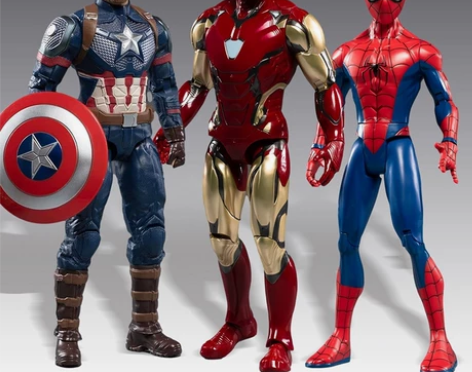 中动漫威复仇者联盟玩具7寸钢铁侠蜘蛛侠美国...