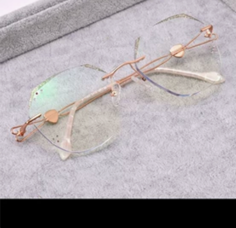 全新定制【无边框眼镜水钻造型近视眼镜】 全...