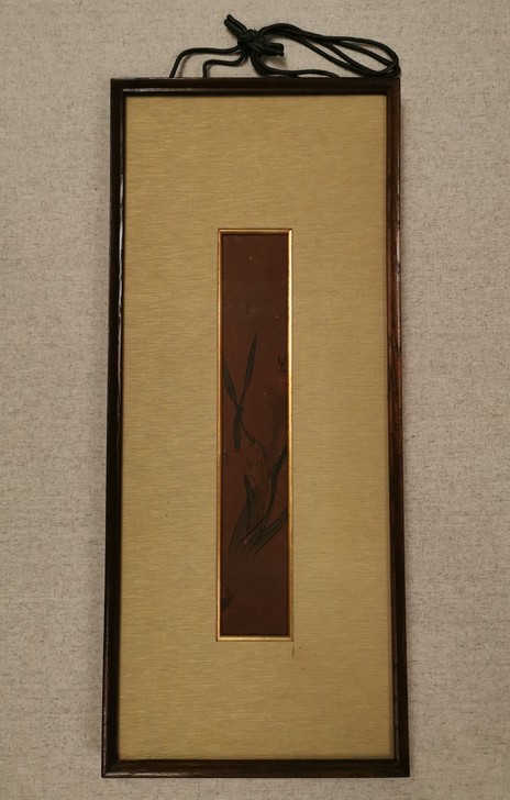 江户花卉短册*日本回流画框