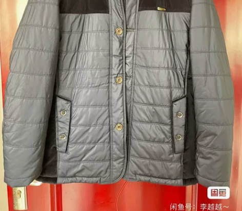 男士条绒拼接羽绒棉外套，2xl码，可穿到1...