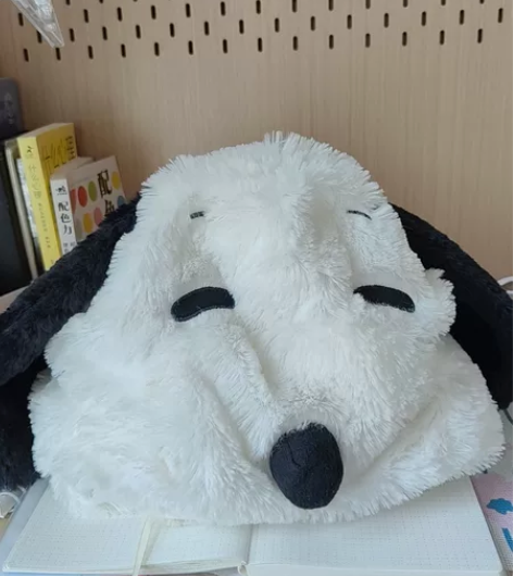 史努比毛绒帽，软乎乎，零下都不会冷。包邮 ...