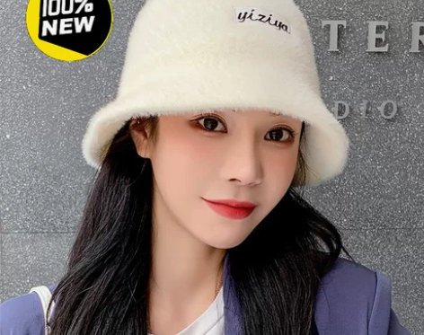 帽子女秋冬天网红潮加厚护耳保暖帽毛线帽渔夫...