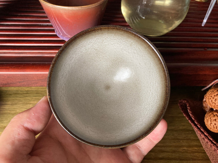 9  龙窑柴烧灰贝建盏，9.8口径，全品无...