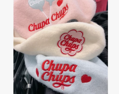 超甜~毛呢贝雷帽女珍宝珠棒棒糖帽子呢子画家...