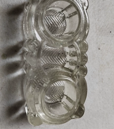 玻璃墨水瓶子,小笔洗,蘸墨笔插,墨池,老物...