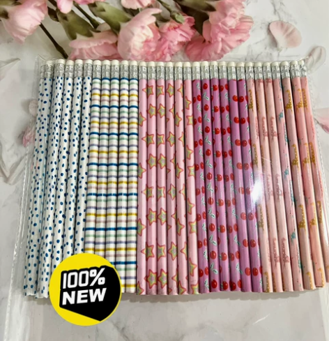 【多种图案可选】全新HB铅笔100支19....