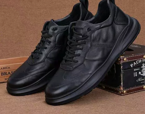 【真皮牛皮】真皮男鞋子秋冬季休闲皮鞋男运动...