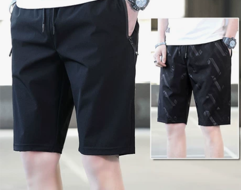 全新尾单夏季冰丝短裤男薄款运动速干五分裤宽...