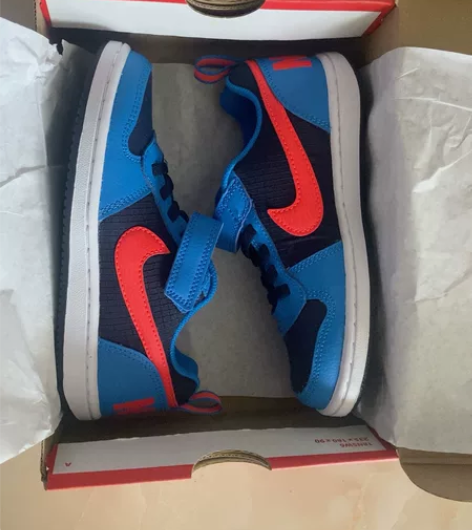 Nike耐克男女中大童魔术贴dunk空军一...