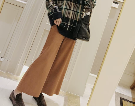 VIMAS STUDIO女复古麂皮绒高腰纽...