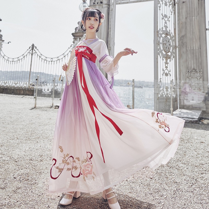 【出/换】十三余 花神祭 m码 汉元素连衣裙