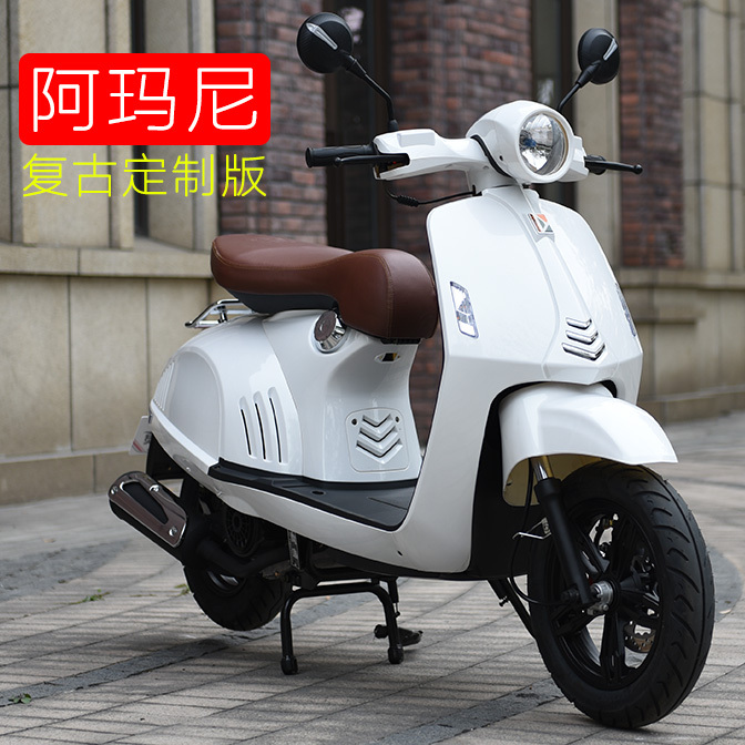 复古Vespa罗马假日国四125CC电喷踏...
