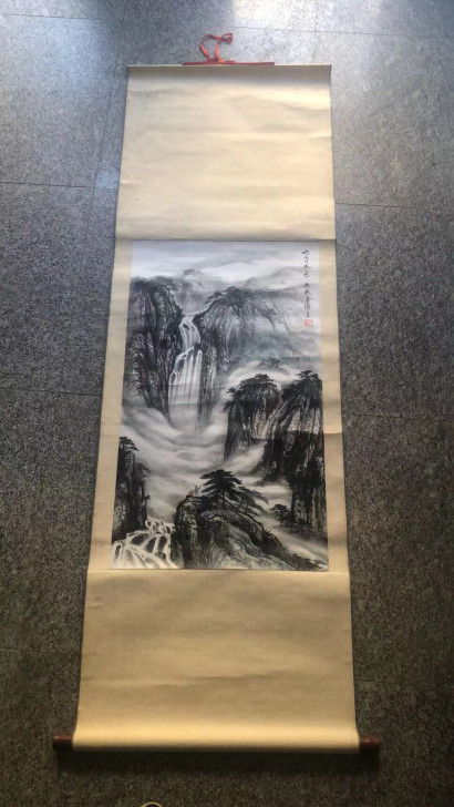 自己十五年前收藏的当代实力派画家吴维道先生...