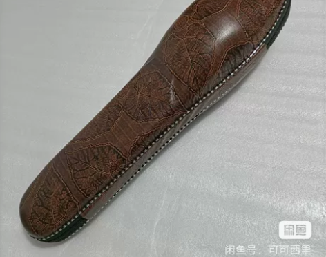 葫芦丝硬体盒 单肩背包 树叶款 加厚时尚棕...