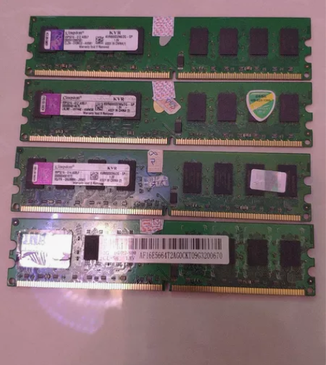 内存条四根，DDR2 800 双面2G，都...